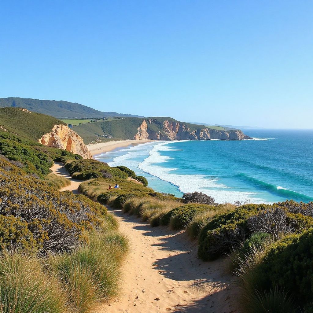 Coastal walking trail